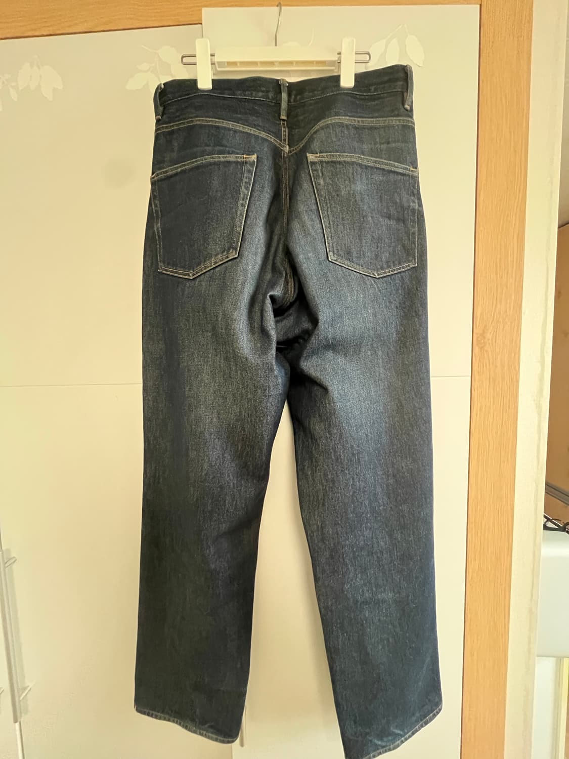 오라리 하드트위스트 와이드 인디고 데님 32 상품이미지3