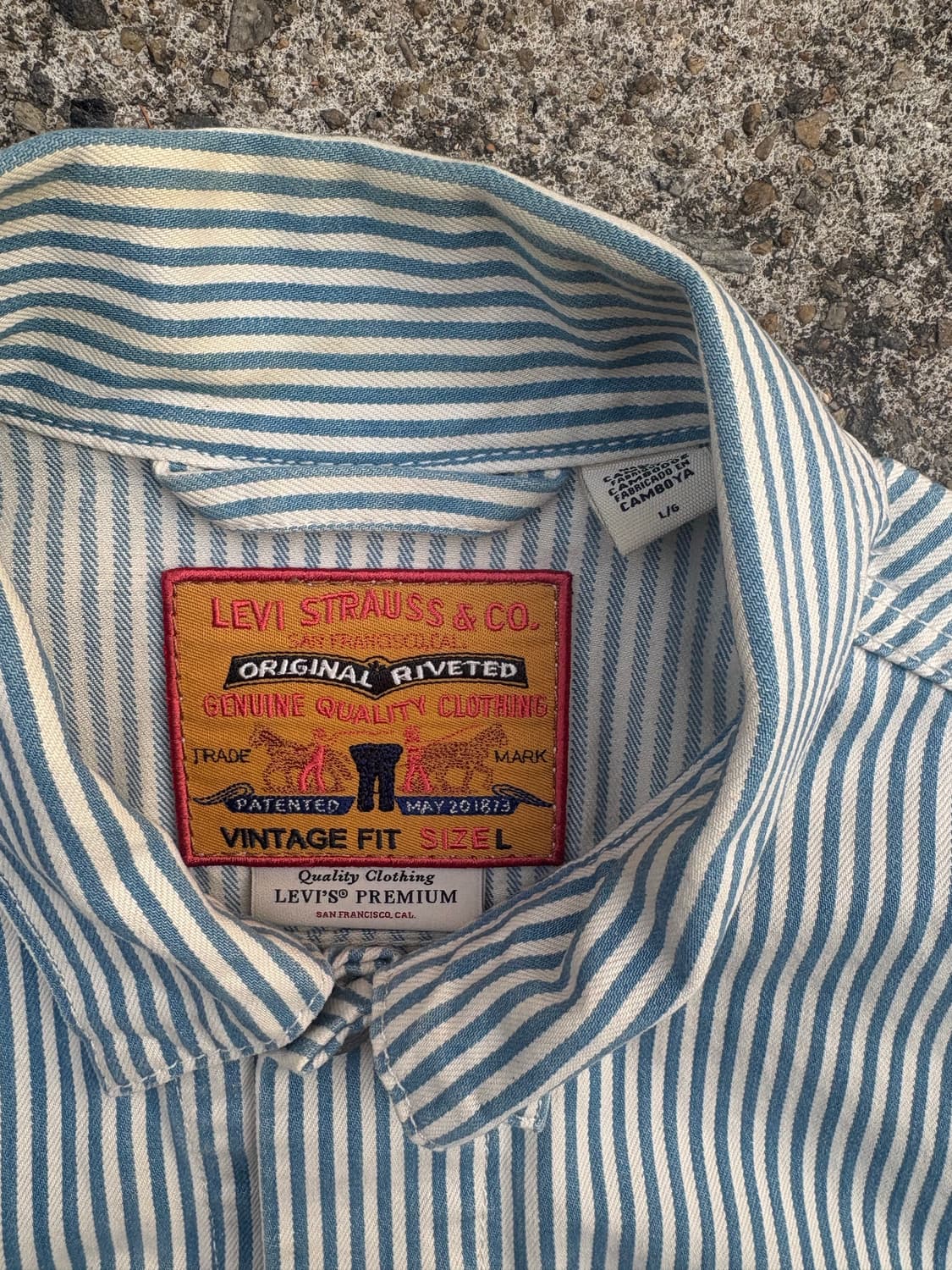 리바이스 스트라이프 데님 트러커 자켓 상품이미지6