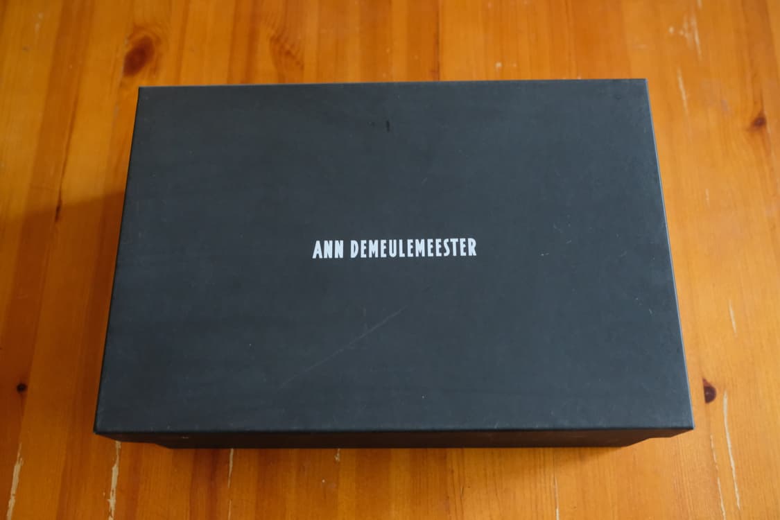 앤 드뮐미스터 Vitello Olio Nero 가죽 스니커즈 브랙 230 상품이미지8