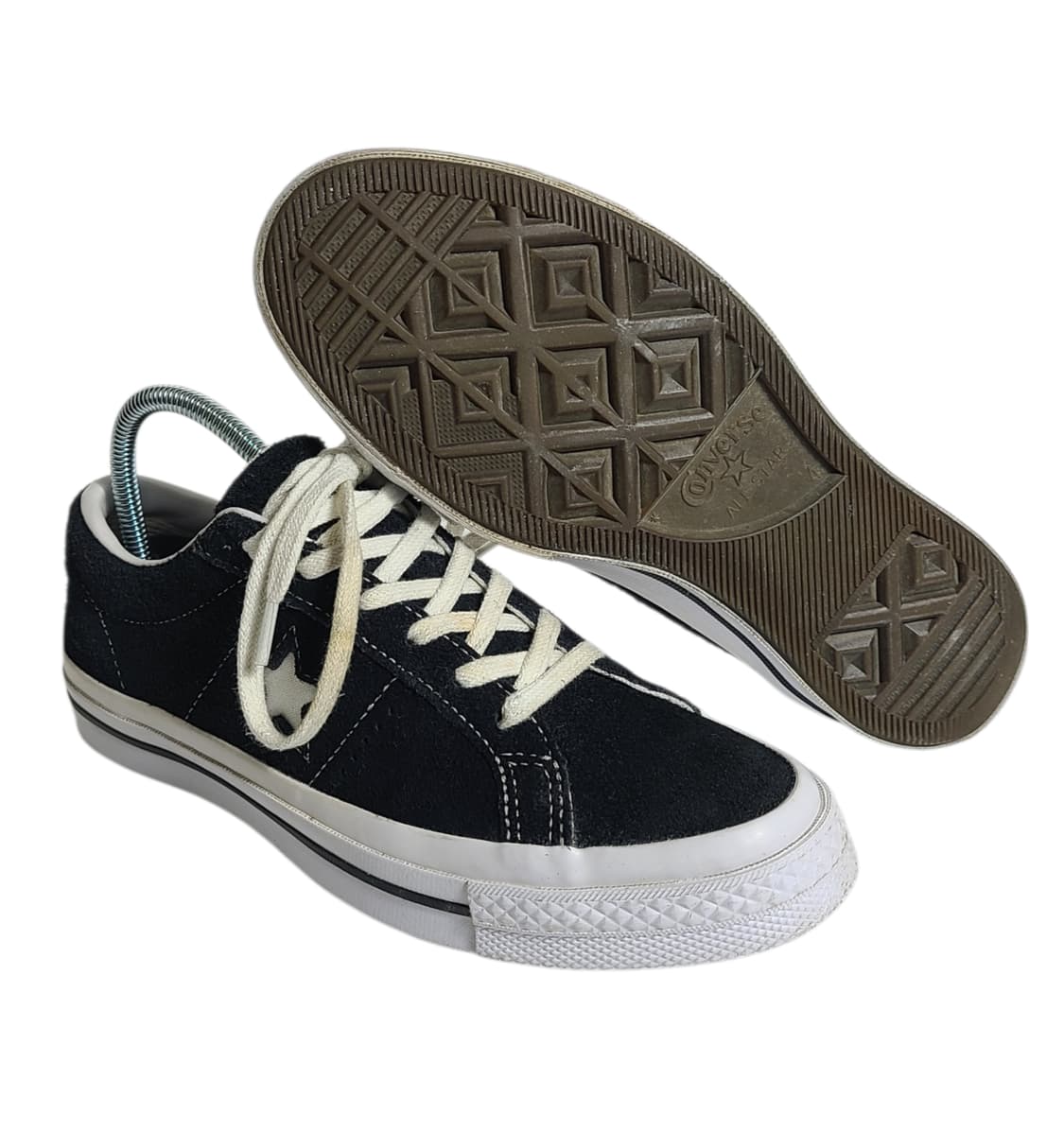 230) CONVERSE 컨버스 원스타 로우 블랙 스웨이드 상품이미지2