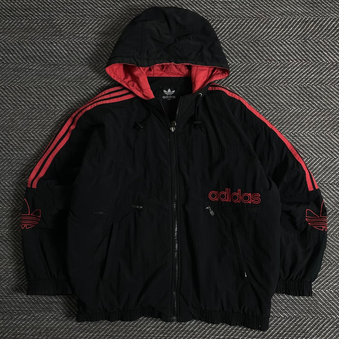 00s 아디다스 빅로고 올드스쿨 박시핏 누빔 점퍼 자켓 y 2873 상품이미지2