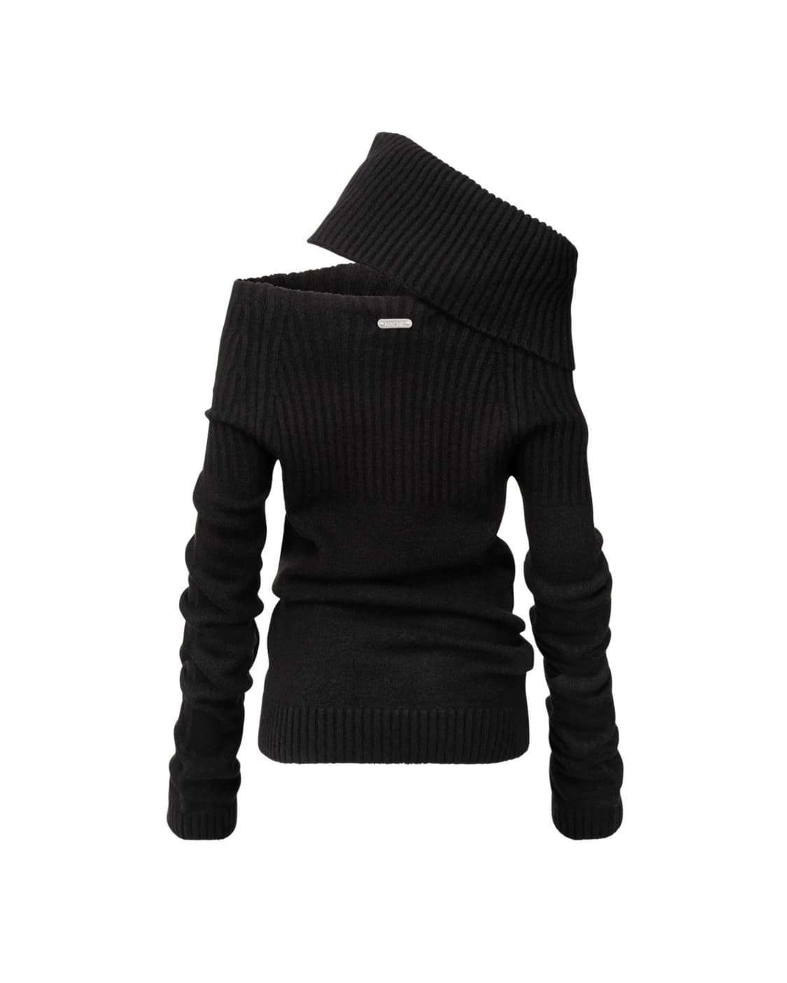 [NACHE] 2-WAY SHAWL KNIT BLACK 상품이미지2