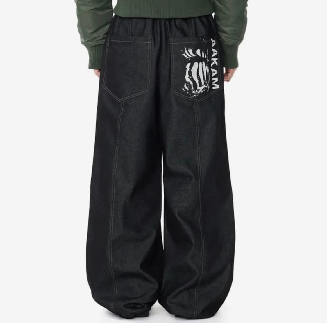 아캄 데님 바지 Knee Pin-tuck Denim Pants 상품이미지1