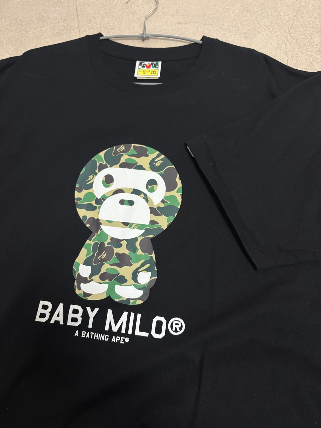 베이프 카모 베이비 마일로 반팔 2xl 상품이미지4