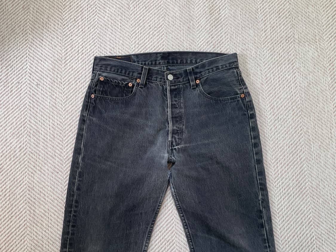 90s 리바이스 usa 501 블랙 데님팬츠 상품이미지8