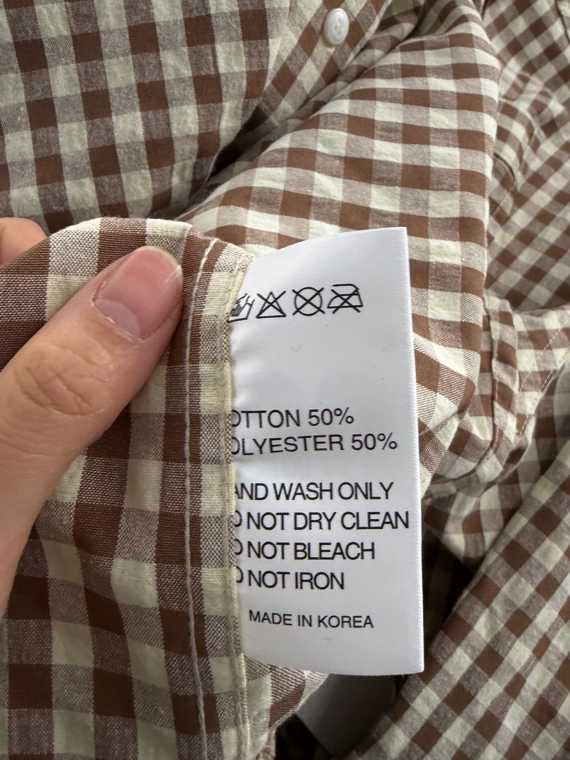 Not New check nn shirt brown 2 상품이미지7