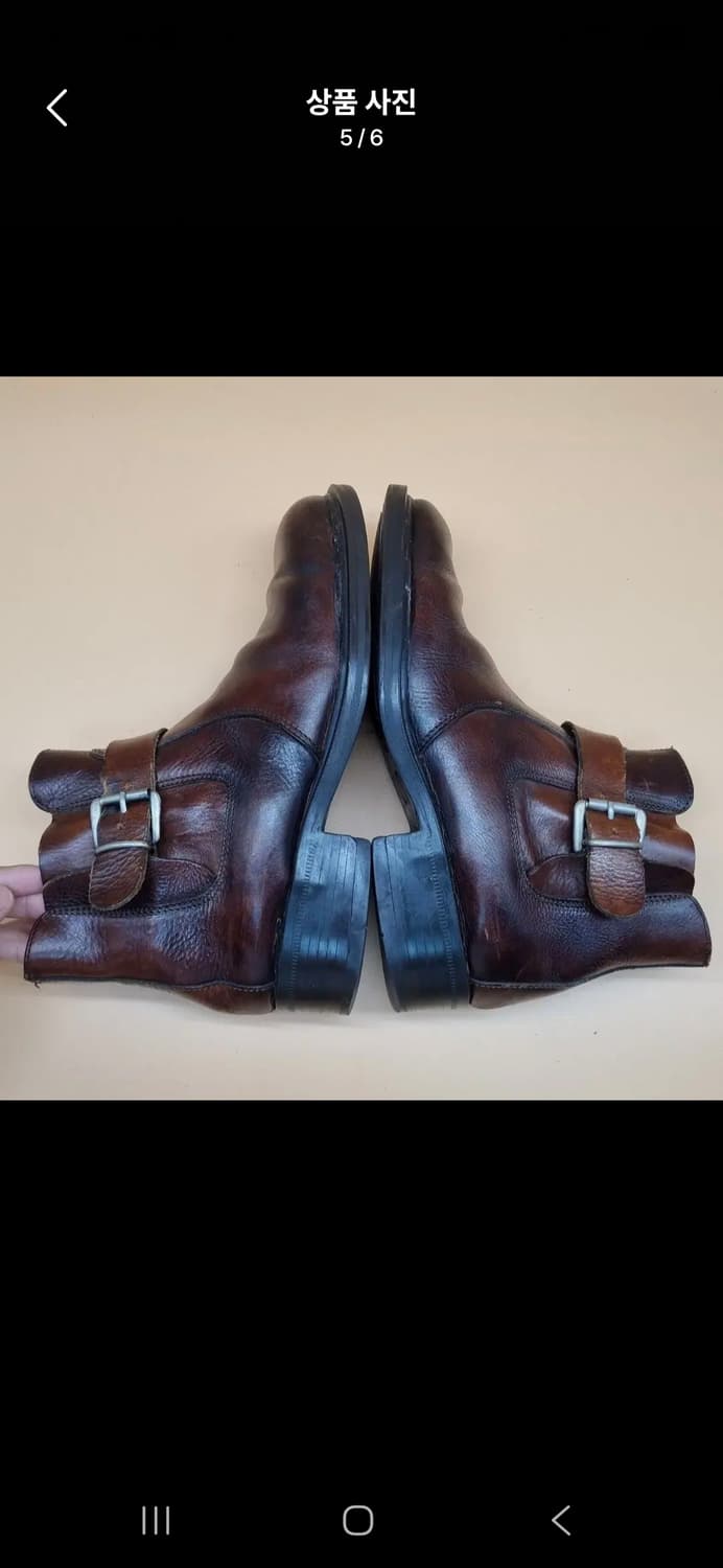 (마지막특가) 무신사 디망쉬 가죽부츠 270(43) 상품이미지4