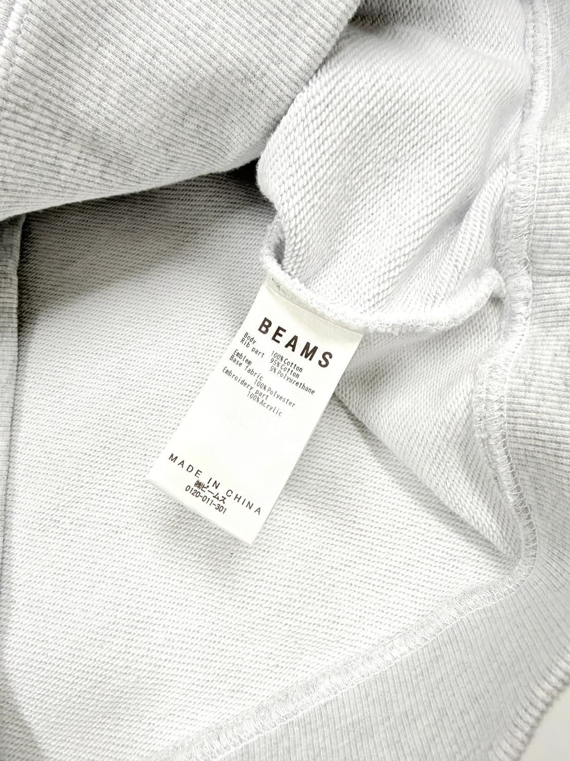 BEAMS 아치 로고 자수 후디 상품이미지3