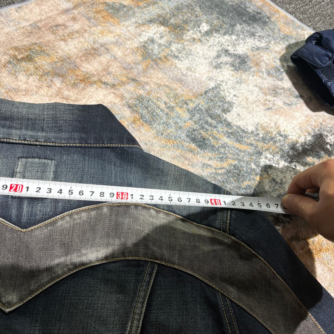 에비수 백로고 빈티지 데님 자켓 상품이미지8