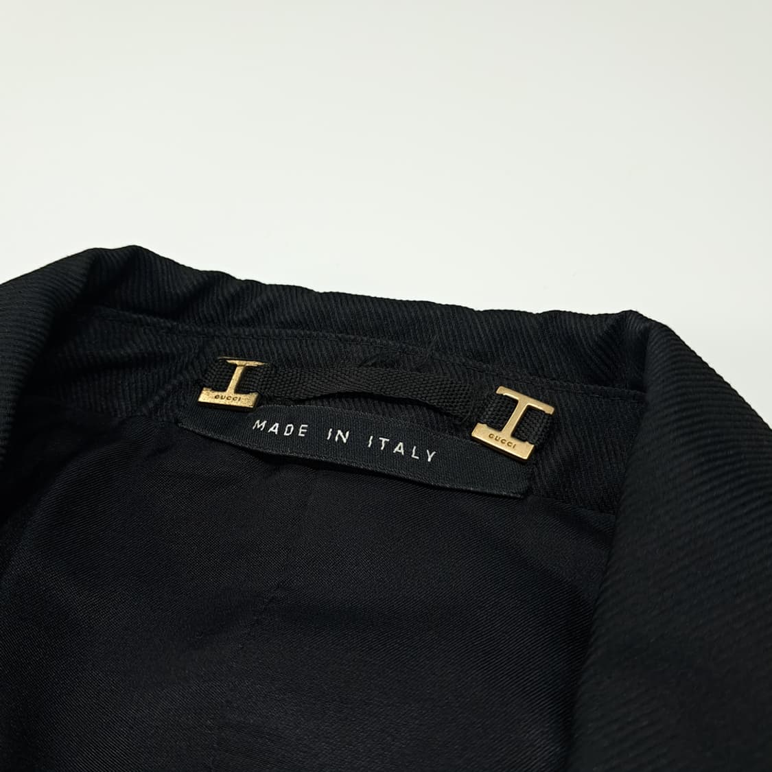 CL169 구찌 이태리판 톰포드 코튼실크 벨티드 블랙 자켓 상품이미지2