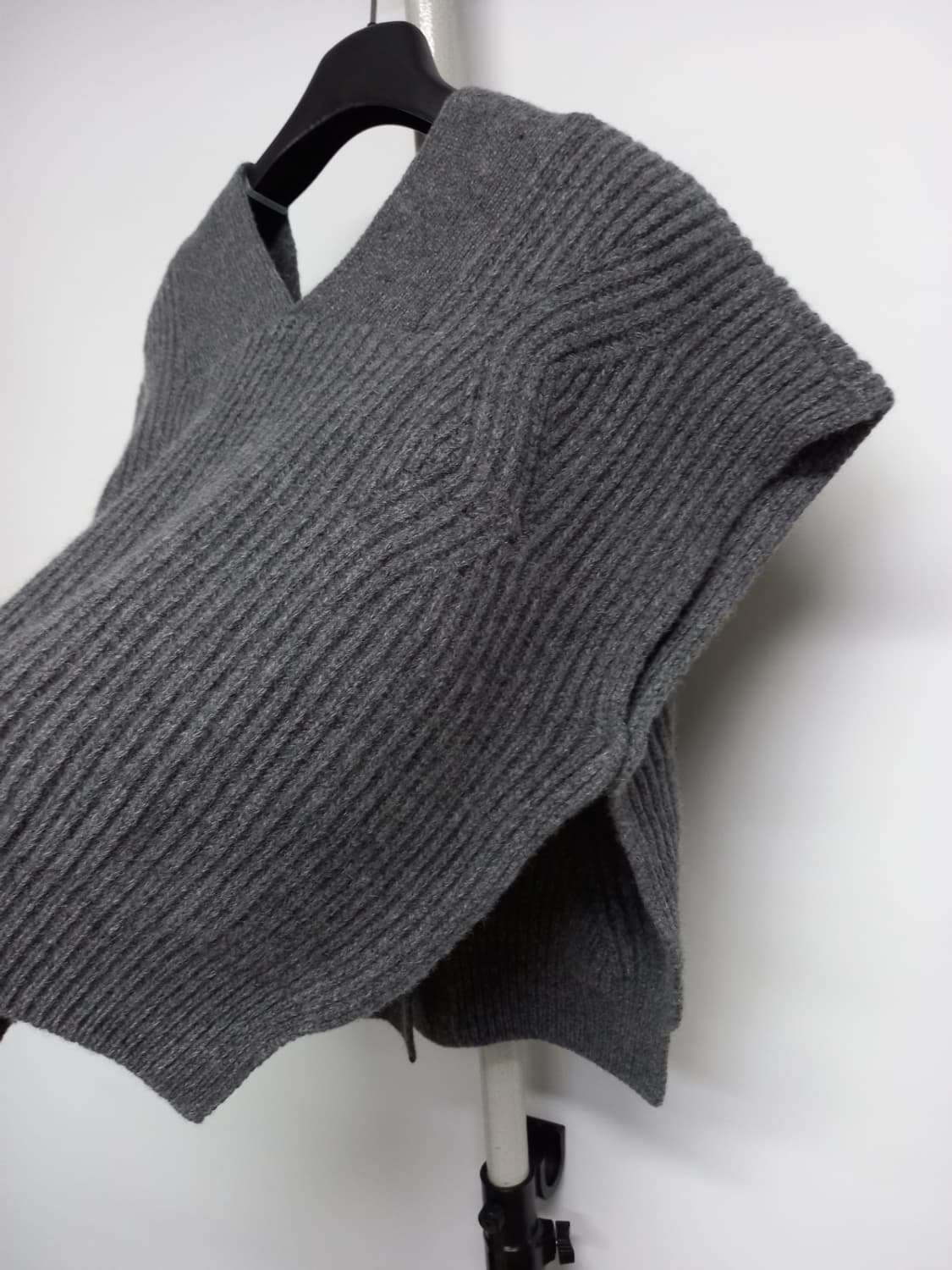 새 모에 MOE 춘추동 캐시미어블랜 숏 베스트 F 44-77 상품이미지6