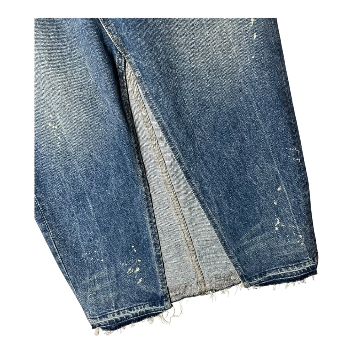 [Helmut Lang] 헬무트랭 페인팅 데님 롱스커트 상품이미지4