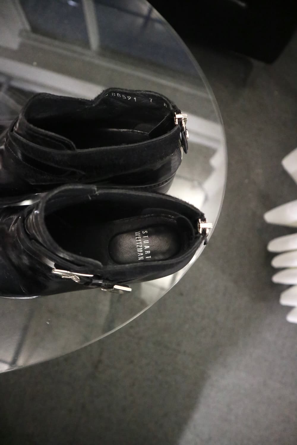 Stuart Weitzman leather fur boots 상품이미지3