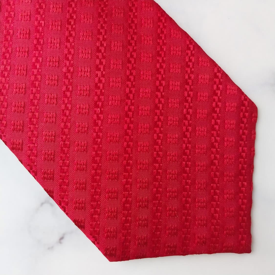 니나리치 실크 레드 텍스처드 넥타이 9cm A+등급 K1581
 상품이미지9