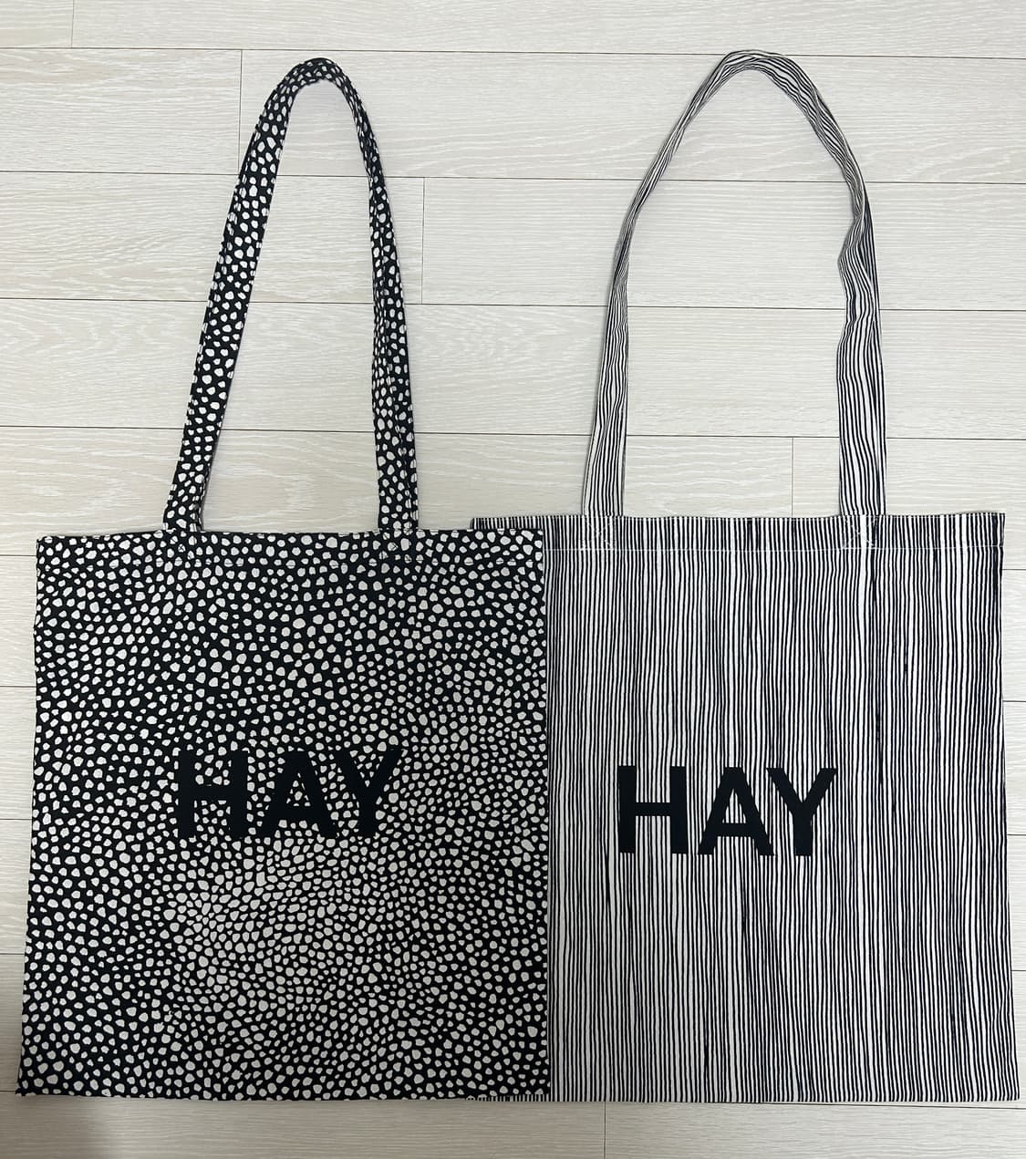 헤이 HAY 에코백 도트/스트라이프 일괄 상품이미지1