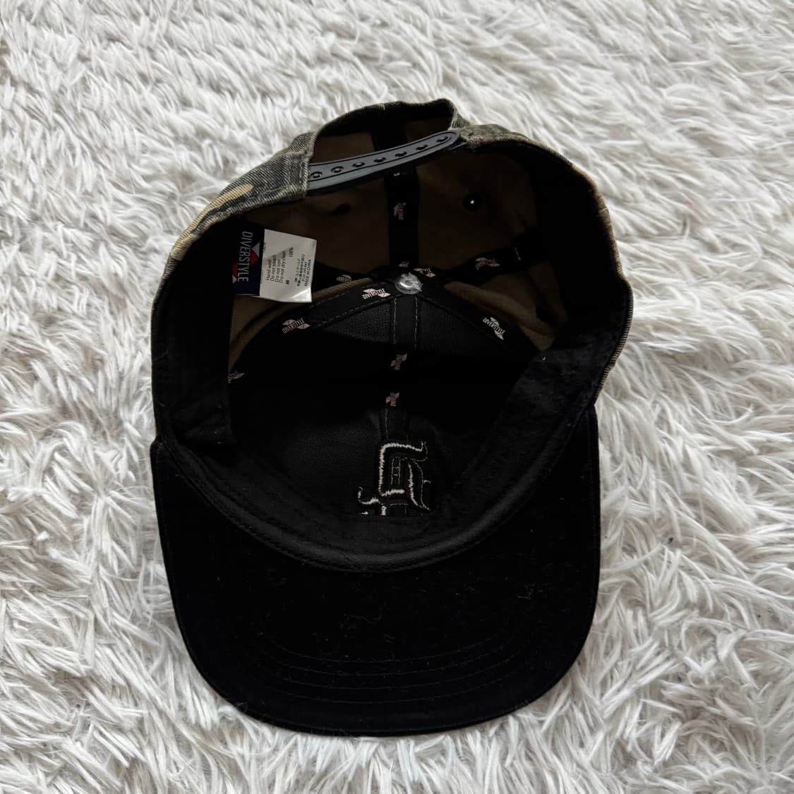 DIVERSTYLE 일본빈티지 카모 캡 볼캡 카모캡 카모모자 남여공용 상품이미지4