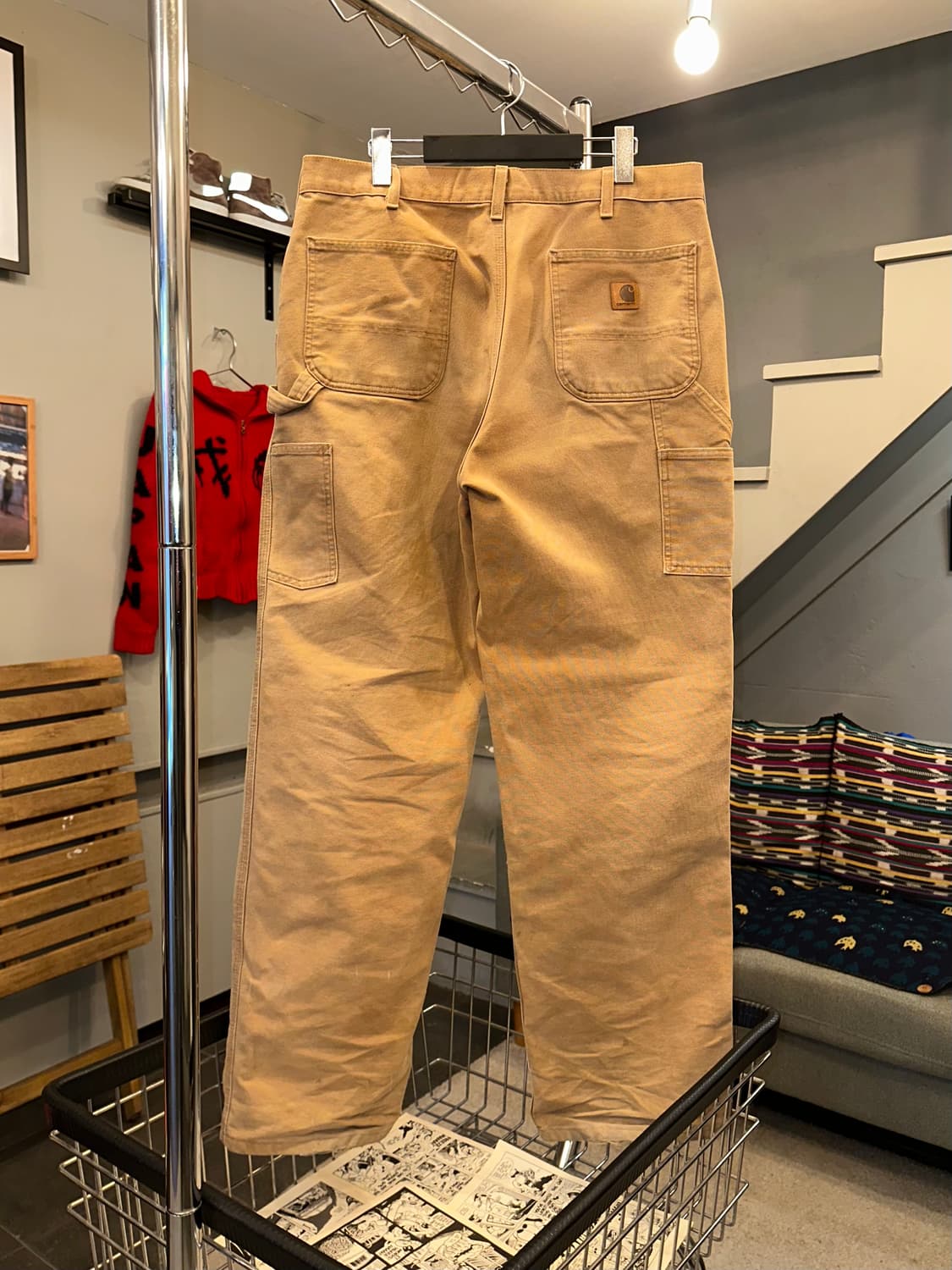 00’s Carhartt distressed single work PT 상품이미지7