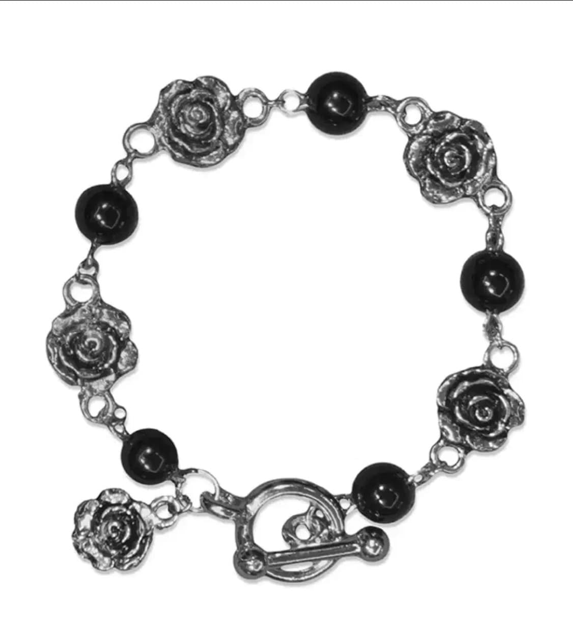 [X:ORDINARY] 엑스오디너리 BLACK & ROSE BRACELE 상품이미지1