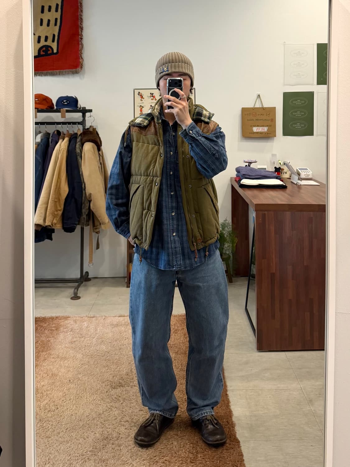 Polo ralph lauren 폴로 랄프로렌 레더 요크 후드 베스트 상품이미지2