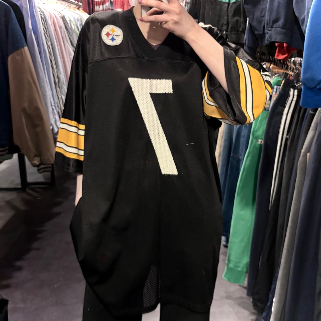 [IM] NFL Puma 피츠버그 스틸러스 GONZALE NO.7 블랙 상품이미지2