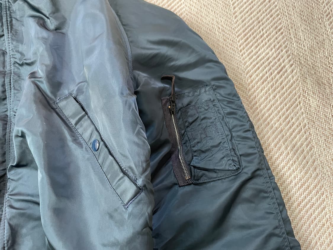 Usa 알파인더스트리 ideal 지퍼 n2b 플라이트 자켓 J03320 상품이미지2