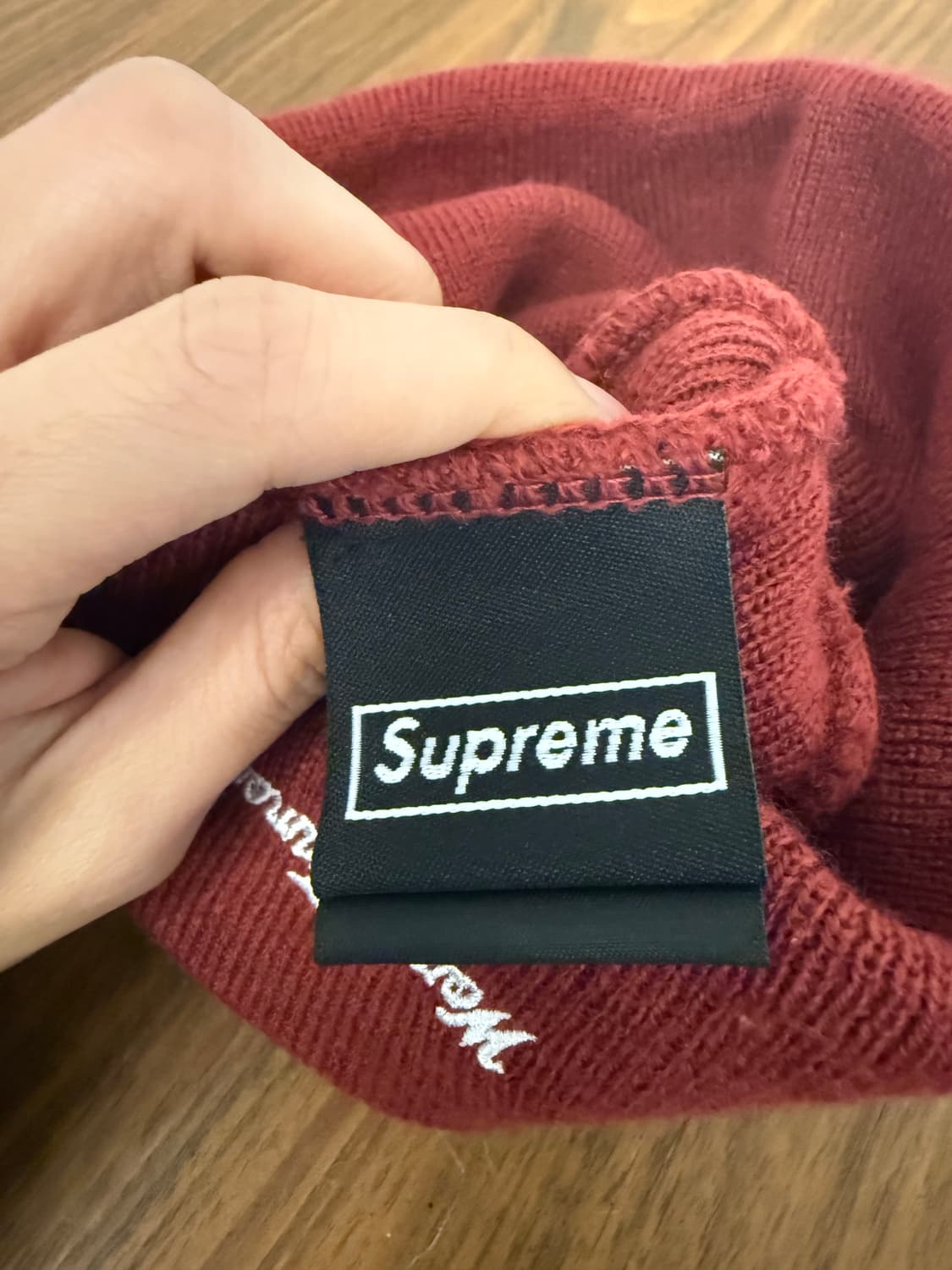 슈프림 뉴에라 비니 버건디 상품이미지3