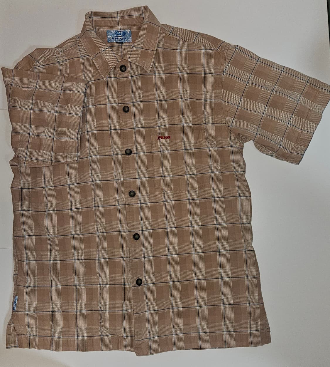 piko 반팔 체크 셔츠 상품이미지1