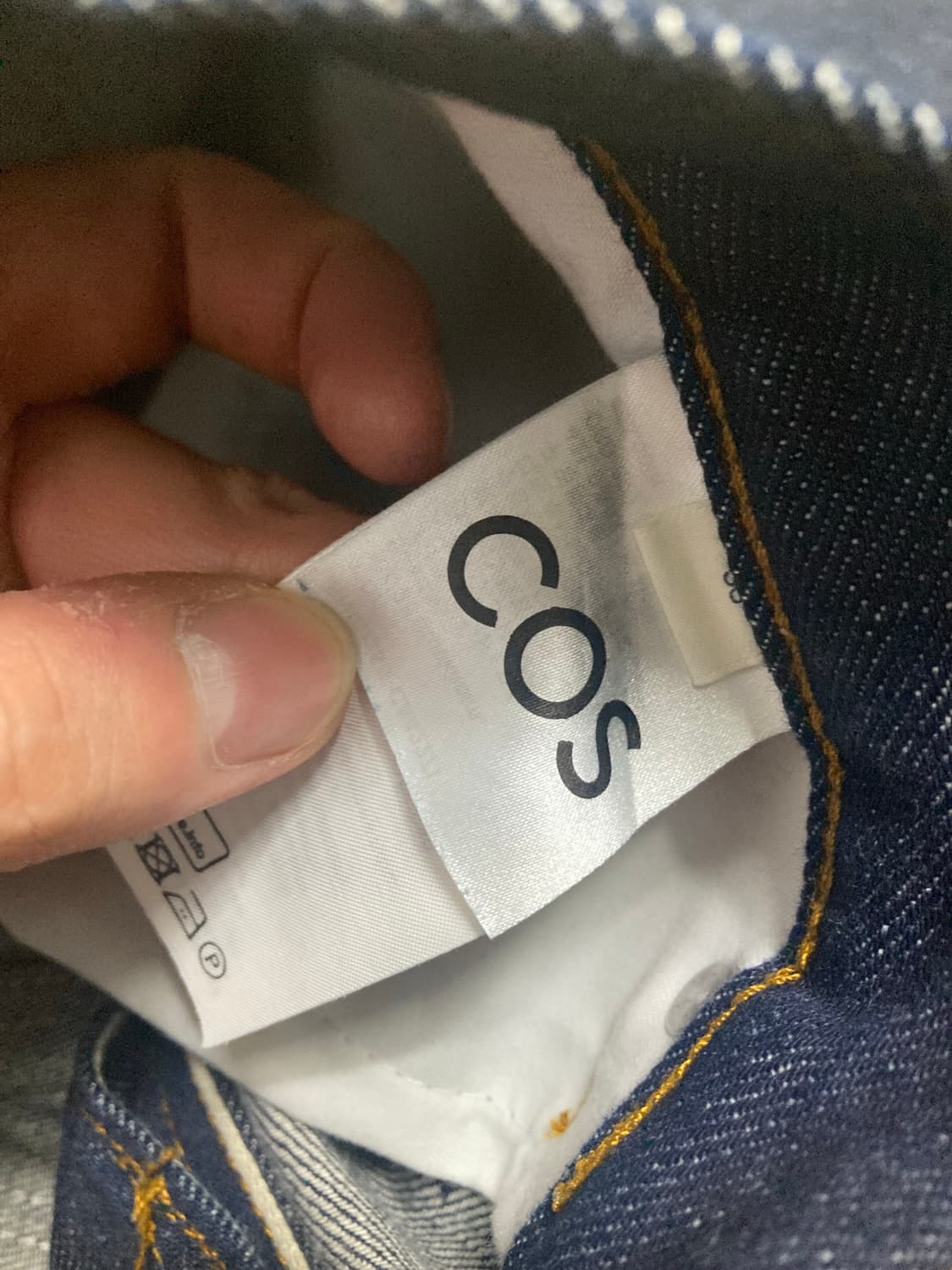 [33] COS rider 셀비지 와이드 레그 진 상품이미지5