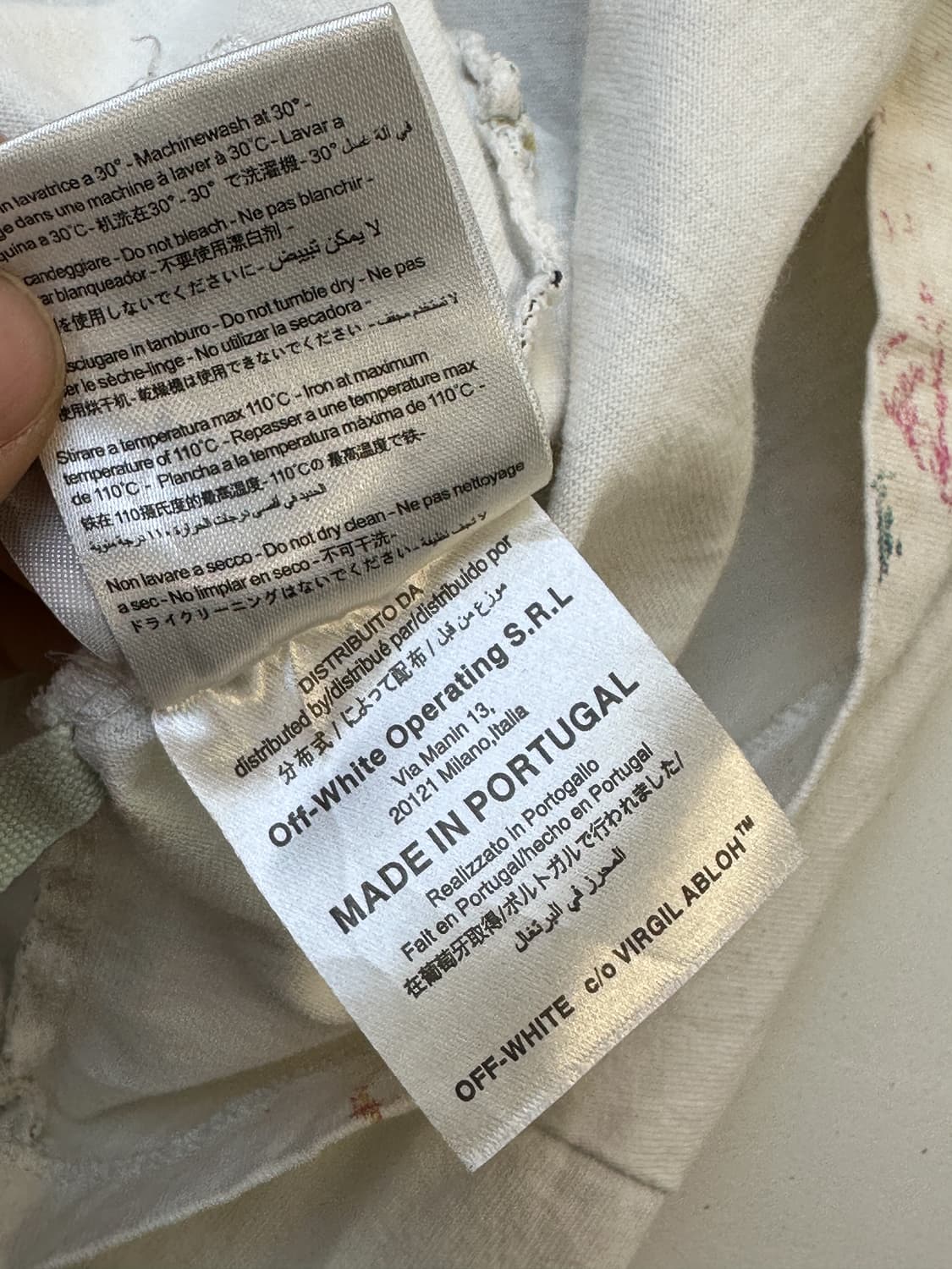 오프화이트 갤럭시 페인티드 애로우 롱슬리브 상품이미지8