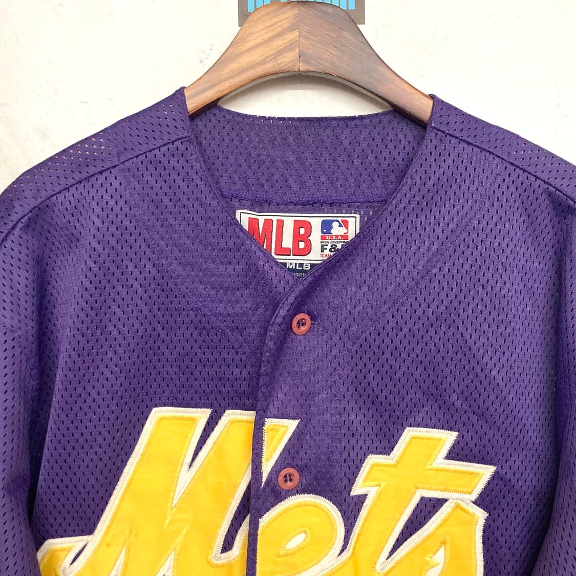 90‘s MLB 뉴욕 메츠 베이스볼 저지 상품이미지2