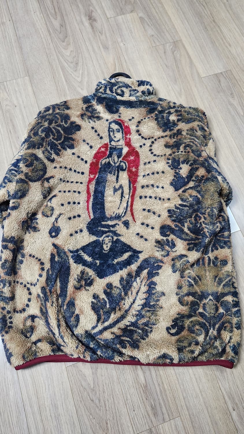 캐피탈 다마스크 패턴 마리아 플리스 집 블루종 베이지 상품이미지2