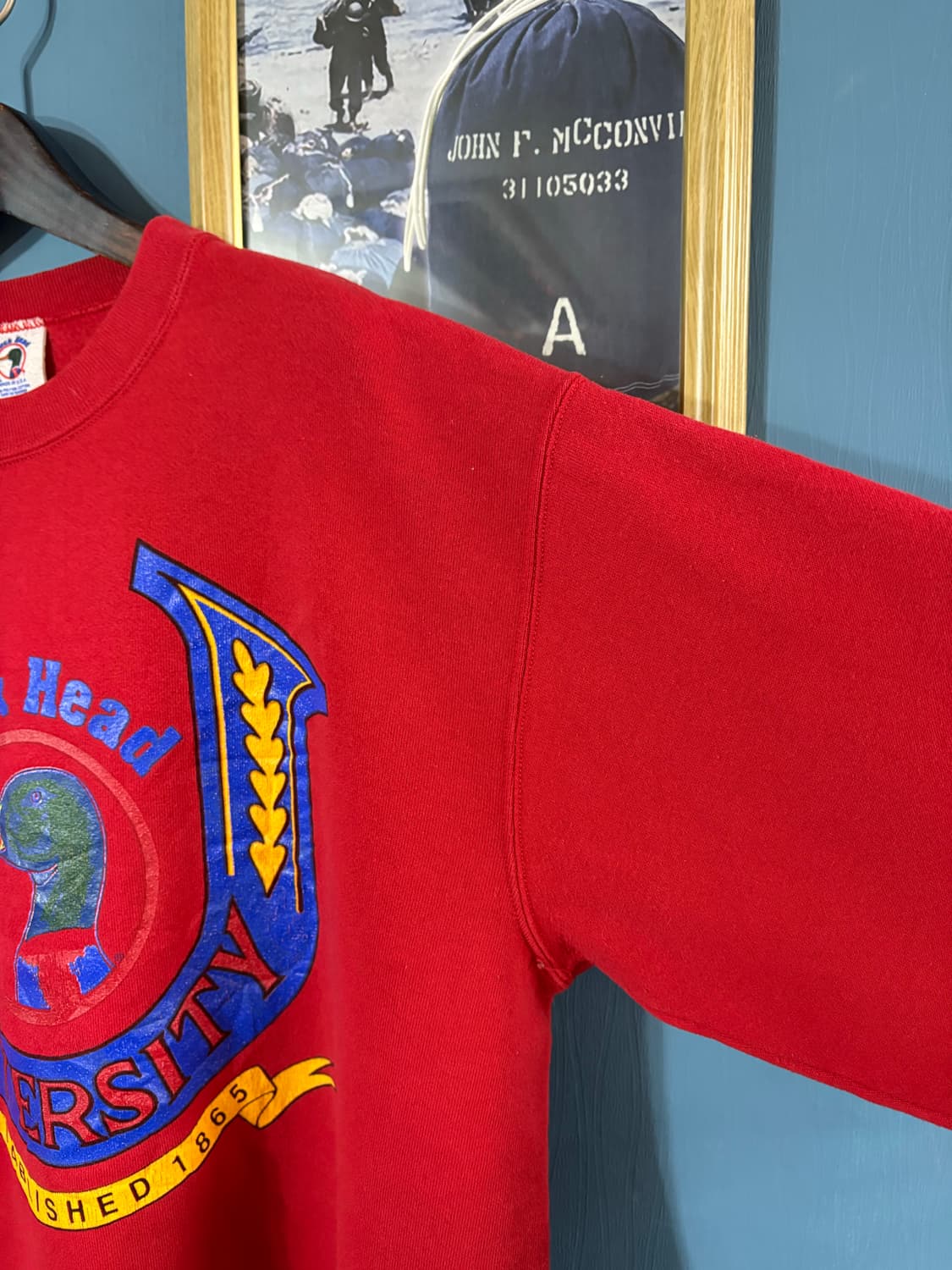 80-90' Duck head USA Sweatshirt.  상품이미지3