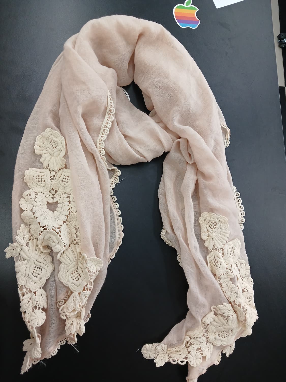 모리걸 꽃자수 머플러 상품이미지1