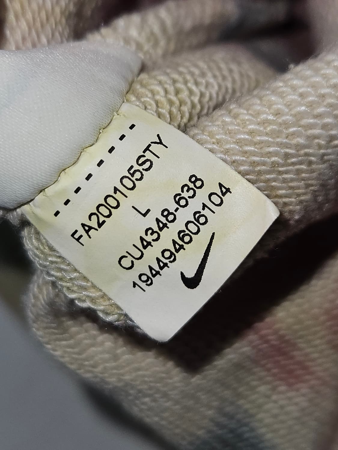 나이키 타이다이 스포츠웨어 조거팬츠 프렌치케리 트레이닝 L 상품이미지6