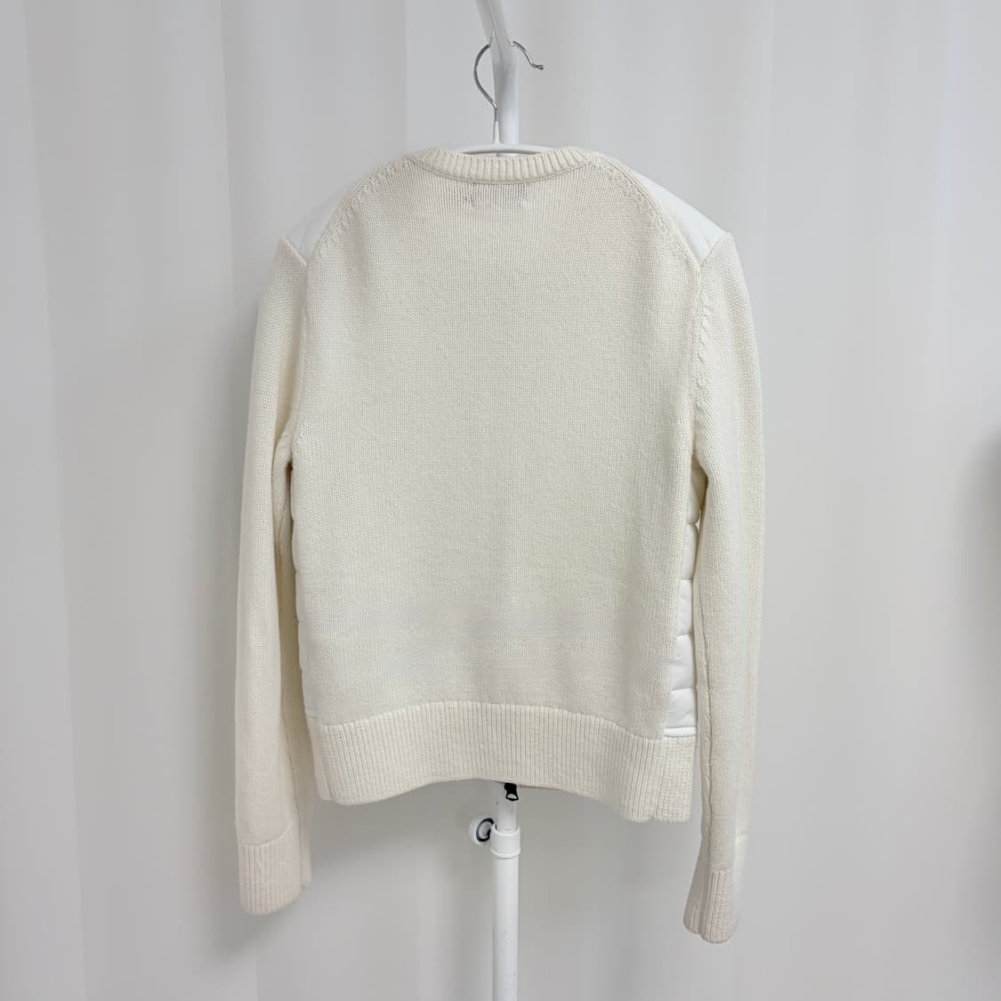 폴로 랄프로렌 니트 패딩 집업 가디건 아이보리 상품이미지4