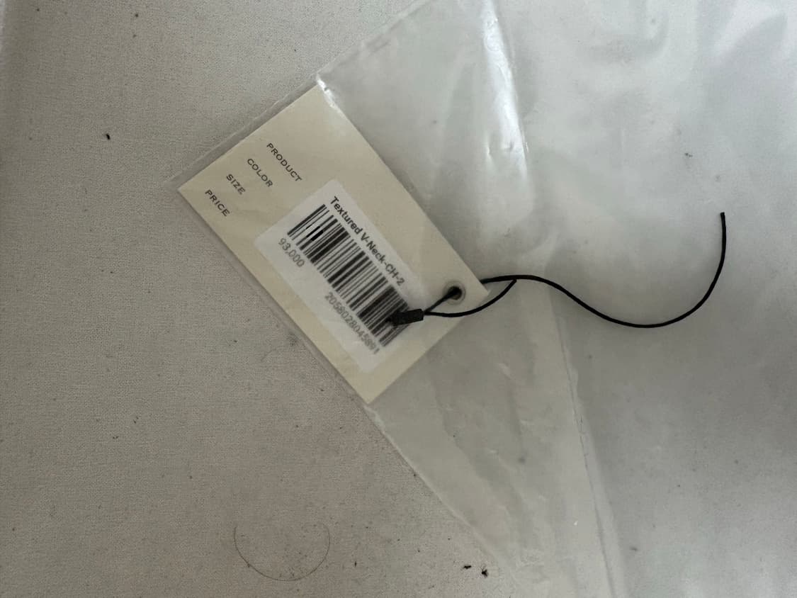 [2] 모노프리베 브이넥 슬리브 차콜 상품이미지6