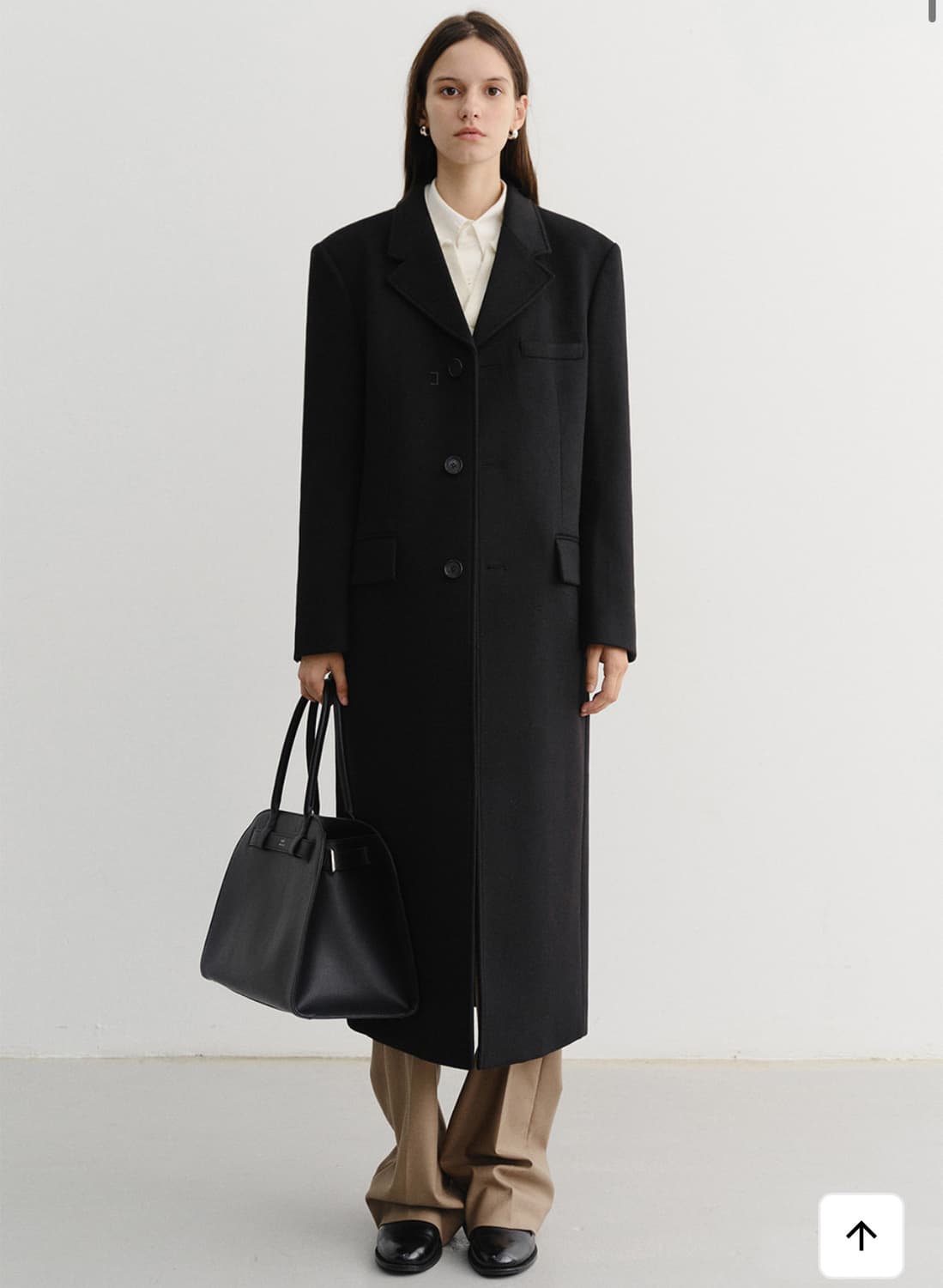 던스크 캐시미어 코트 블랙 xs 상품이미지1