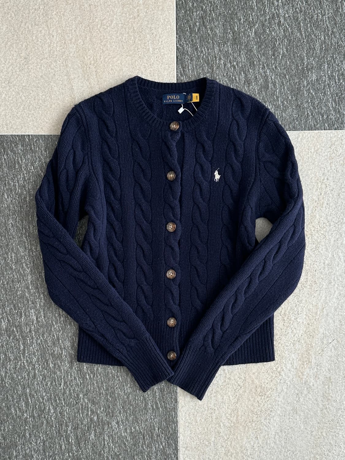 폴로 랄프로렌 울 캐시미어 케이블 니트 가디건  상품이미지4