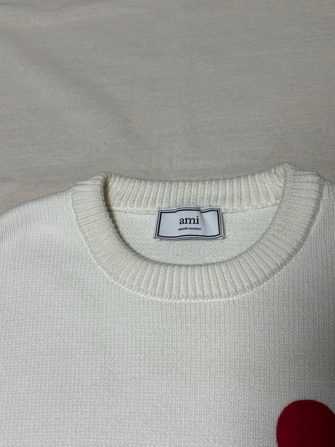 새상품급) 아미 빅하트 로고 니트 [L] 상품이미지3