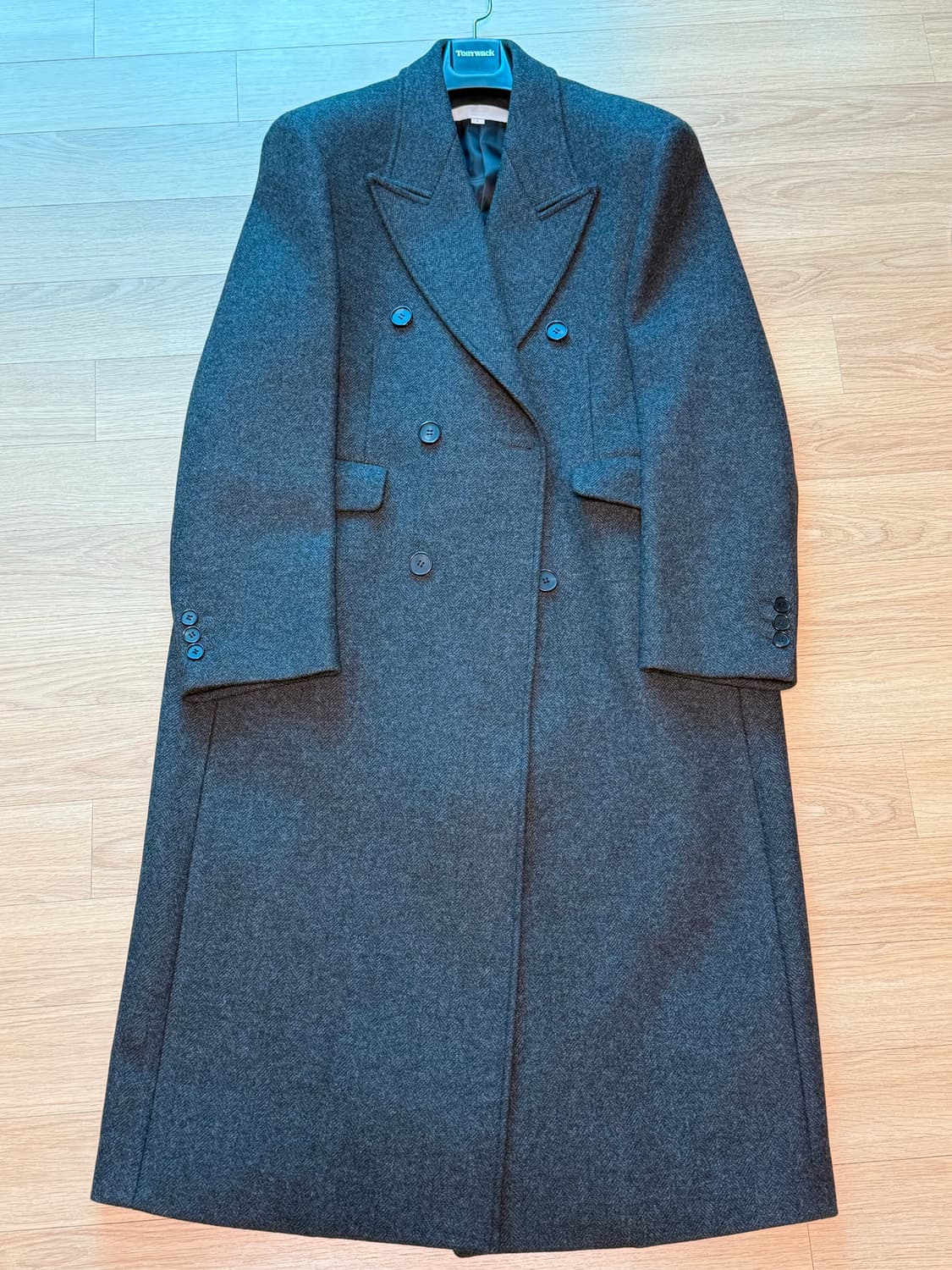 [L] 토니웩 24FW 다크 헤링본 울 더블 코트 상품이미지3