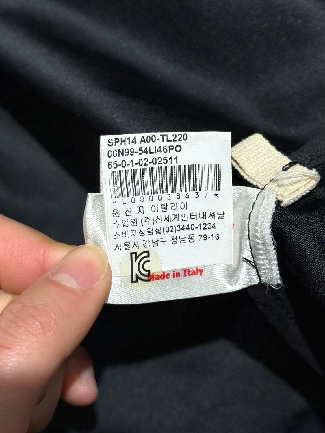 마르니 블랙 린넨 혼방 노카라 롱 자켓 상품이미지9