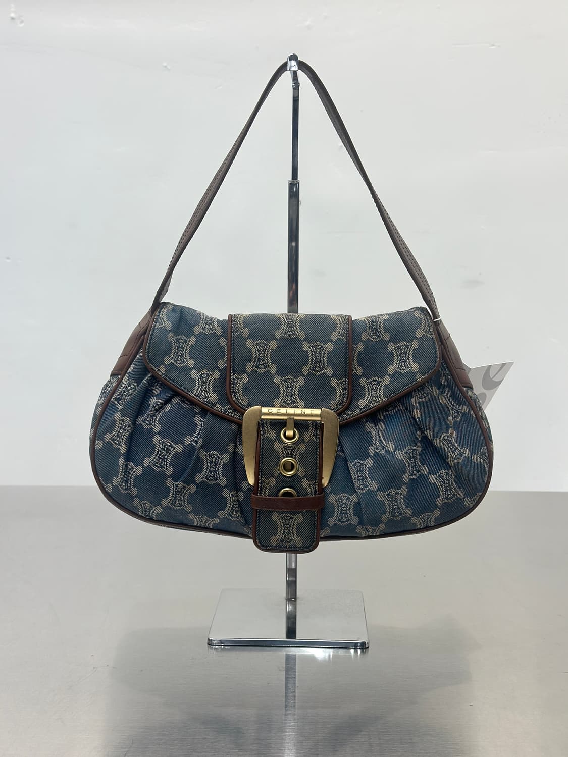 셀린느 빈티지 데님 마카담 버클 숄더백  상품이미지1