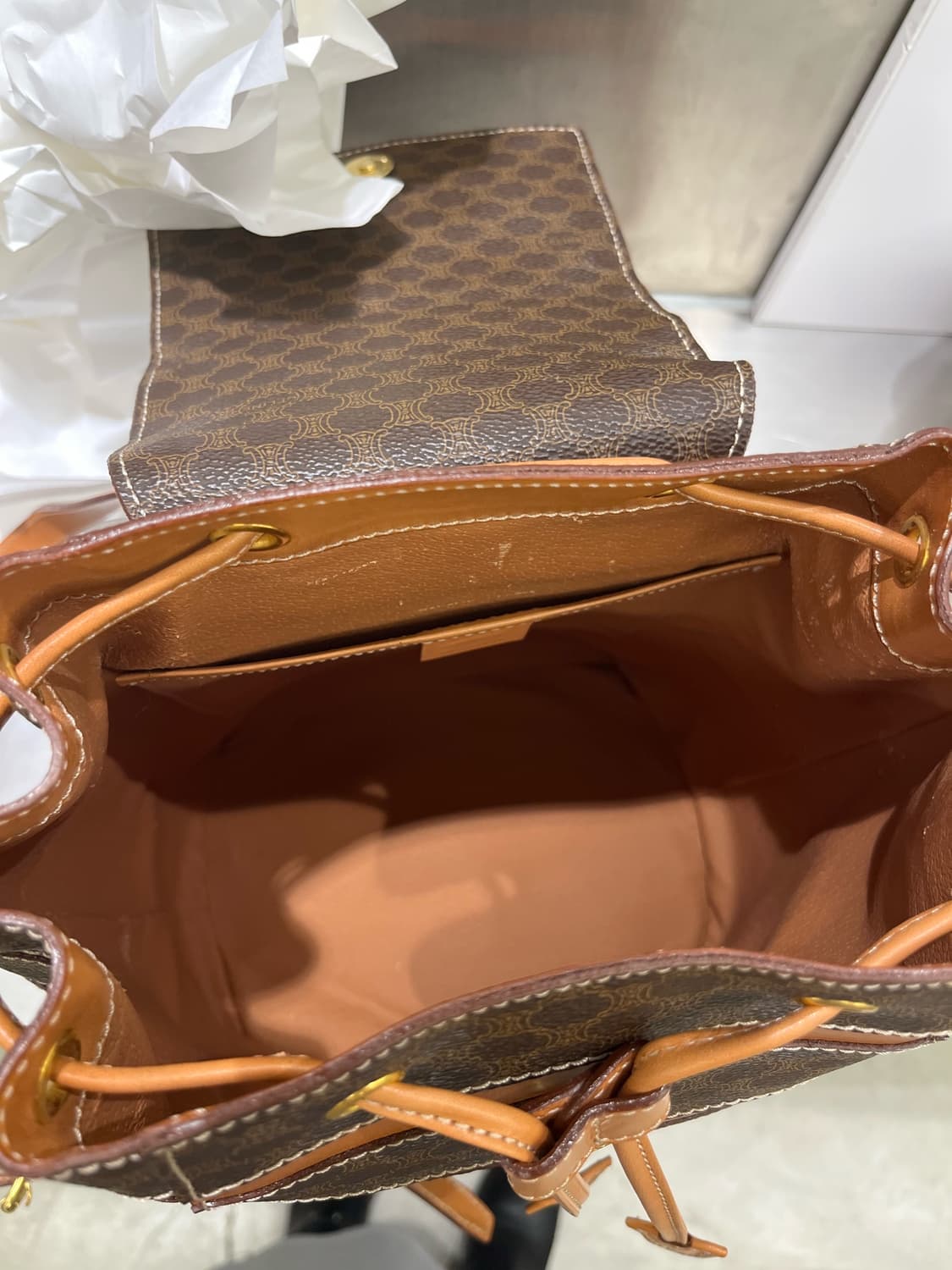 셀린 마카담 빈티지 백팩 상품이미지10