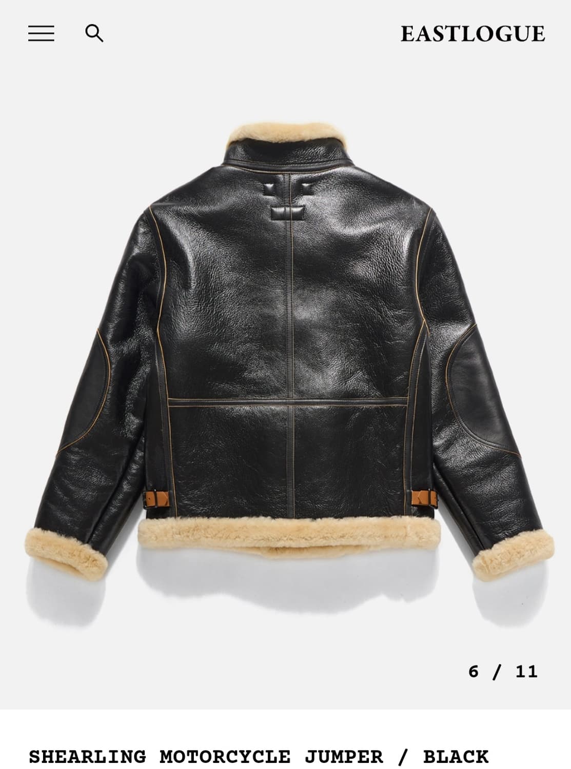 구매합니다) 이스트로그 모터사이클 무스탕 M 상품이미지3