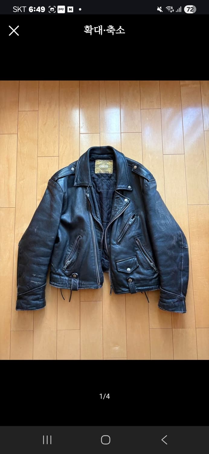 70s 레더 자켓 라이더자켓 상품이미지1