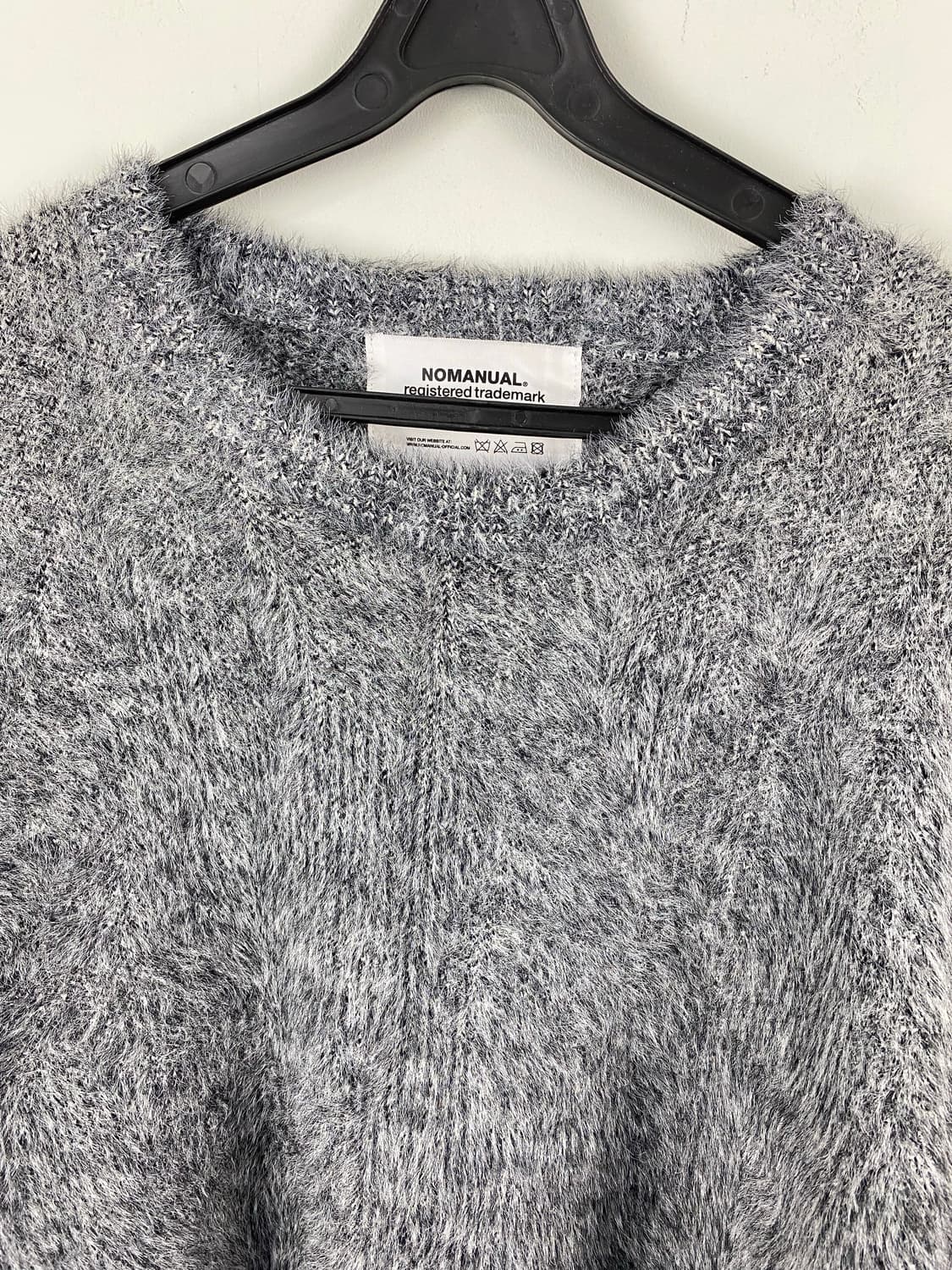 노매뉴얼 헤어리 그레이 니트 L 상품이미지3