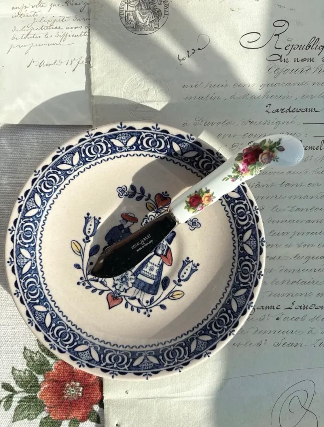 로얄알버트 황실장미 버터나이프 상품이미지1