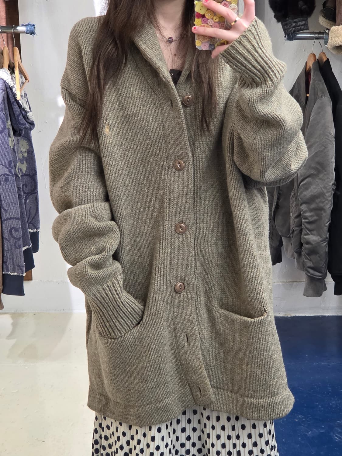 PRL 폴로 랄프로렌 숄카라 가디건 상품이미지1