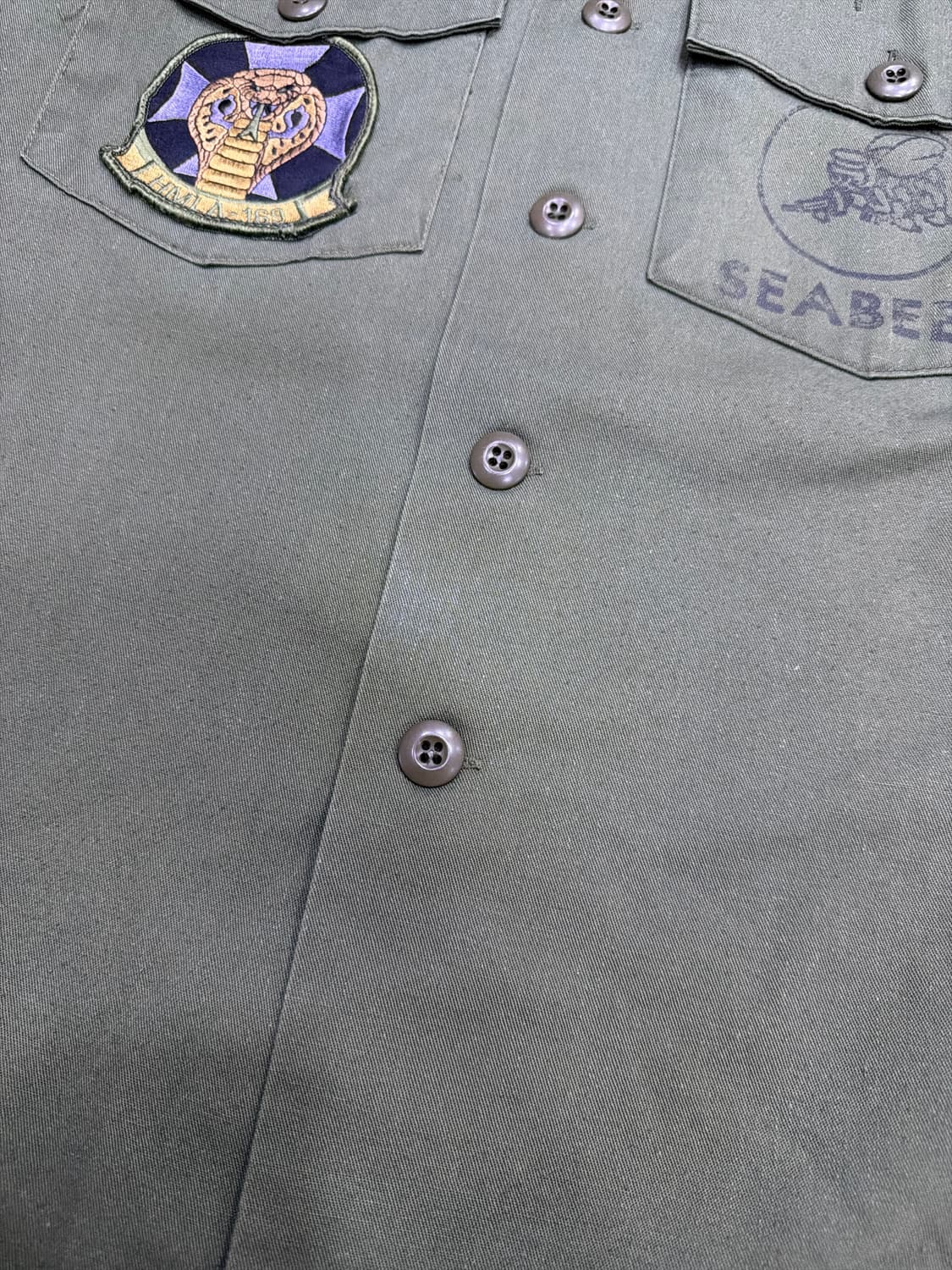 미공군 OG-507 유틸리티 패치 셔츠 Seebees 14.5 x31 상품이미지7