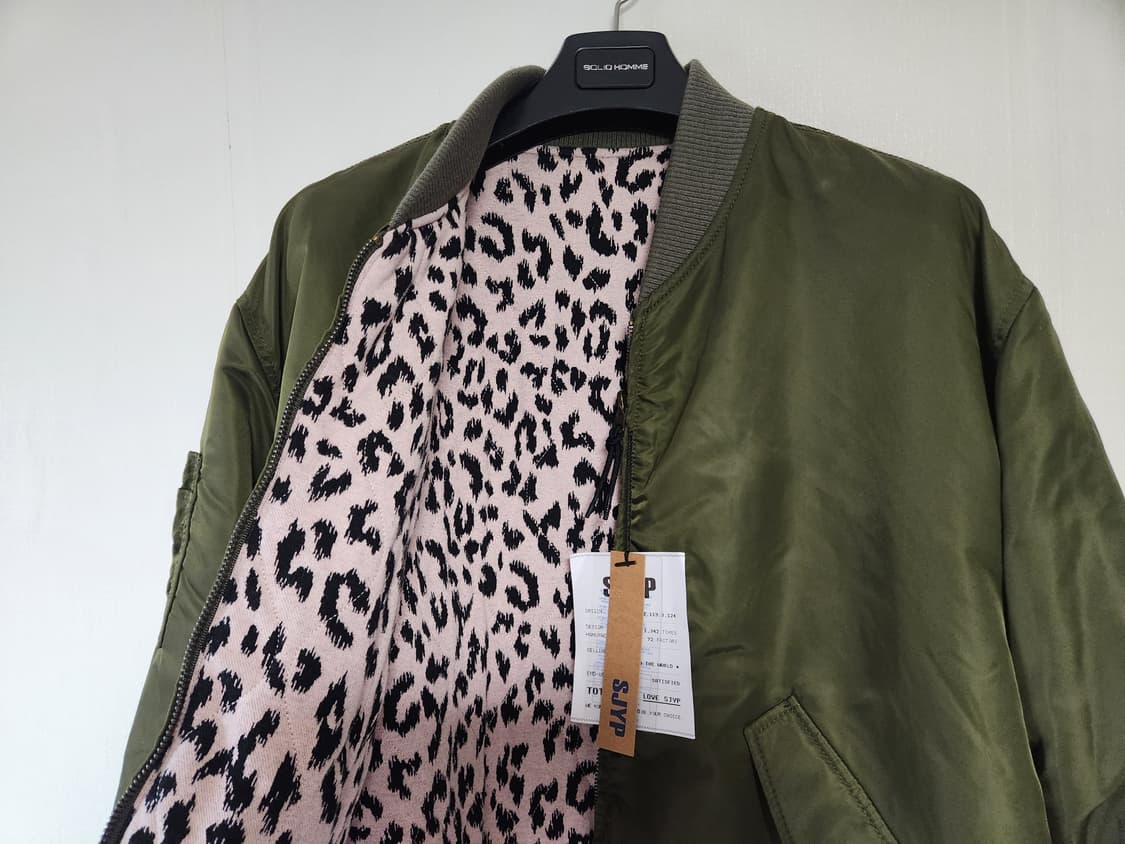 (새상품) SJYP 요니피 한섬 카키 블루종 마원 자켓 S 상품이미지3